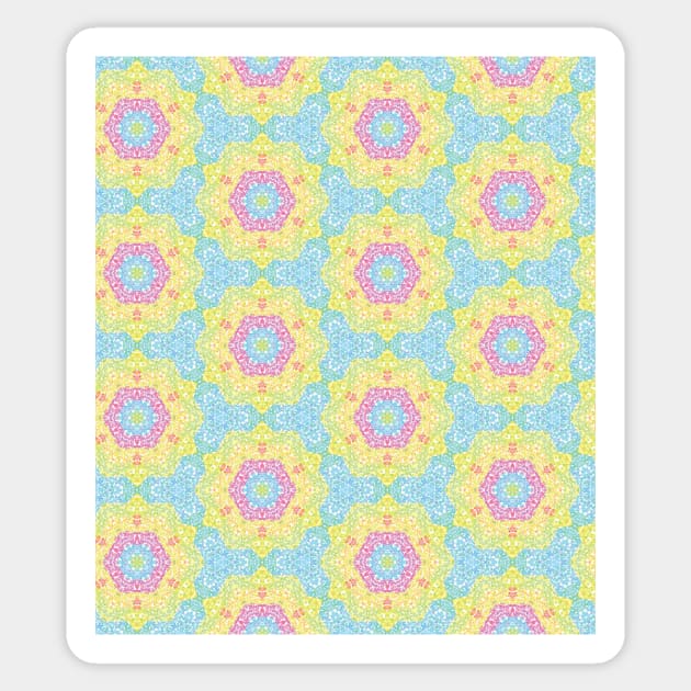 Pointilize Rainbow Burst Pattern Sticker by tanyadraws